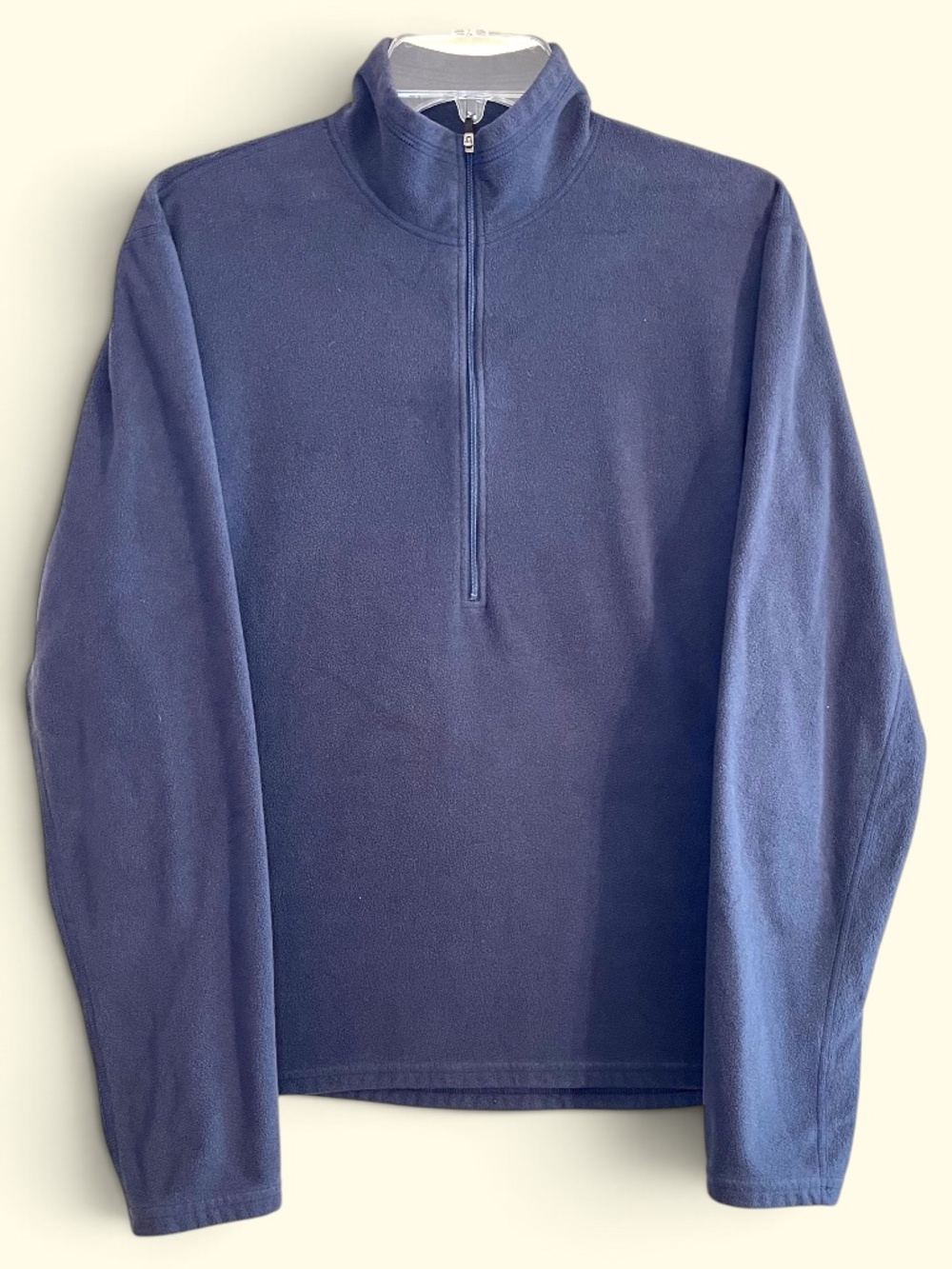 REI Vintage MENS MTS Navy Half Zip Fleece Pullover Made in Canada Size M